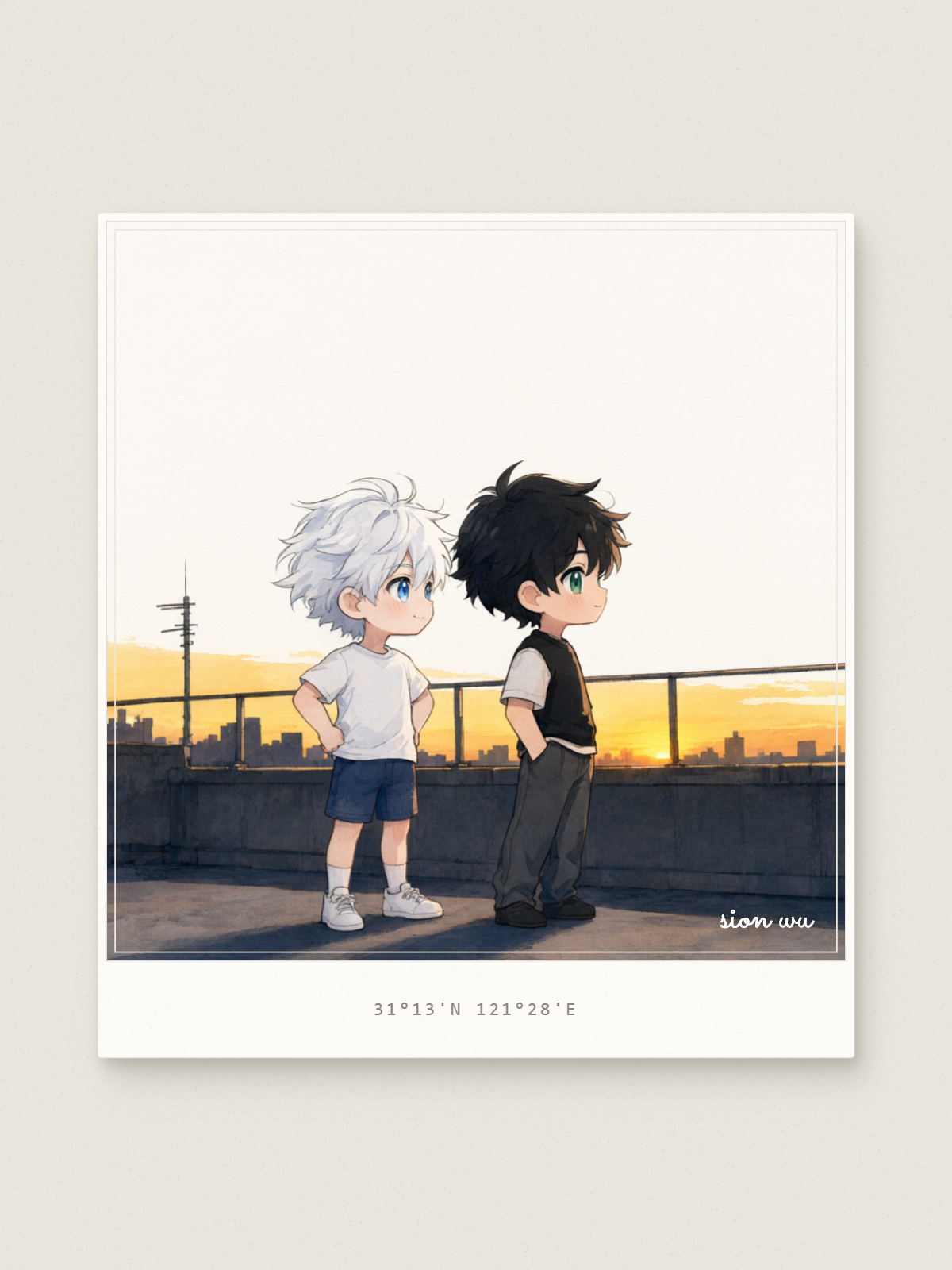 Rooftop sunset
